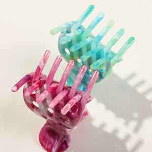 Horquilla de acrílico Retro elegante para mujer, diseño avanzado, sentido, disco de cabeza trasera, Clip de agarre para el <span class=keywords><strong>cabello</strong></span>, Clip básico de tiburón, Material plástico - Product Image 6