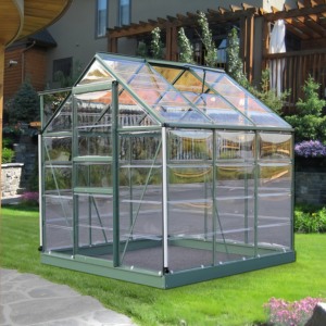 Invernadero de Vidrio Templado Ecológico Fácil de Montar con Ventana de Ventilación - Product Image 1