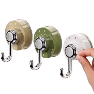 Suction Cup <b>Hook</b> Polished Stainless Steel Easy Installation <b>Bathroom</b> Kitchen Wall Door <b>Hook</b> Traceless Strong Adhesive - Product Image 2