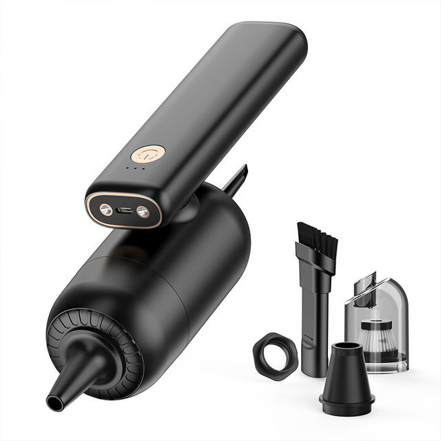 6000pa Plastic Mini Car Keyboard Computer PC Cleaner Electric Air Blower with Wireless Vacuum Cleaner LED Light Air Duster