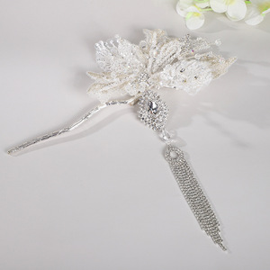 Nouveaux styles de coiffes et accessoires de mariée faits à la main en gros, épingles à cheveux et ornements capillaires luxueux et exquis pour Hanfu. - Product Image 1