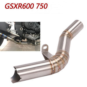 Chmotor ท่อไอเสียมอเตอร์ไซค์แบบหนีปิดท่อเชื่อมกลางสำหรับ Suzuki <span class=keywords><strong>gsxr</strong></span> <span class=keywords><strong>600</strong></span> 750 K8 <span class=keywords><strong>K9</strong></span> L1 GSXR600 GSXR750 2008-2010 - Product Image 5