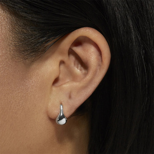 CANNER Fashion Minimalist 925 Sterling <b>Silver</b> Polished Round Huggies <b>Hoop</b> <b>Earrings</b> <b>for</b> <b>Women</b> Jewelry Wholesale - Product Image 6