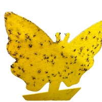 Piège à colle jaune en forme de papillon pour insectes, piège à colle jetable pour attraper les nuisibles, contrôle des mouches pour l'agriculture