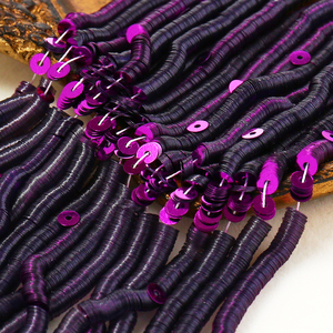 Lentejuelas Francesas, Lentejuelas Planas Metálicas de Color Morado de 4 mm con Certificación OEKO-TEX para Bordado de <span class=keywords><strong>Alta</strong></span> <span class=keywords><strong>Costura</strong></span> - Product Image 2