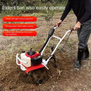 เครื่องพรวนดินขนาดเล็กแบบใช้น้ำมันเบนซิน สำหรับงานเกษตรกรรม ใช้ในครัวเรือน สำหรับพรวนดิน กำจัดวัชพืช ขุดร่อง และพรวนดิน - Product Image 5