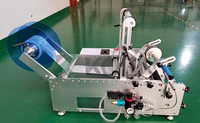 Machine d'étiquetage semi-automatique pour bouteilles rondes de bière, de vin, de sauce et de bouteilles en verre