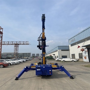3t Spider <span class=keywords><strong>Crane</strong></span> Crawler tự hành cần cẩu điều khiển từ xa Telescopic Boom 360 độ xoay hẹp không gian nâng - Product Image 4