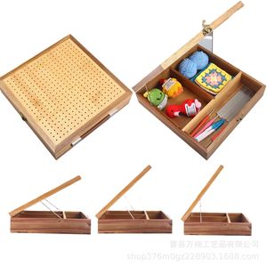 Planche à crocheter en bois avec poignée, boîte de rangement, kit d'outils pour projets artisanaux - Product Image 5