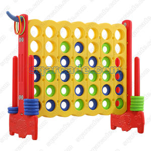 Juego de 4 juegos de conexión gigante comercial Jumbo 4 en fila soporte de suelo para exteriores carnaval Pub Team Building eventos suministros para fiestas - Product Image 3