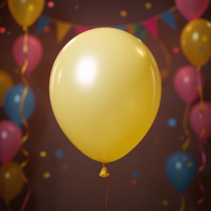 Palloncino in lattice giallo chiaro metallizzato M20 per feste e celebrazioni per adulti - Product Image 2