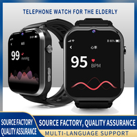 Reloj Inteligente GK8 con Pantalla IPS de 1.83'', 4G, Alarma de Caídas para Personas Mayores, GPS, Geolocalización, SOS, Monitor de Frecuencia Cardíaca y Seguimiento de Bienestar