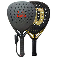 Raquettes de padel personnalisées avec logo imprimé, en fibre de carbone 18k 24k, noyau en mousse à mémoire de forme EVA élastique