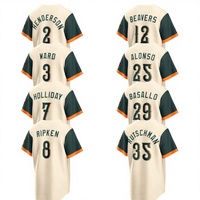 Jersey Baseball Retro Unisex Jahitan Nostalgis Pendek 100% Poliester 5 Jeff Bagwell 7 Craig Biggio 34 Nolan Ryan 24 Jimmy Wynn
