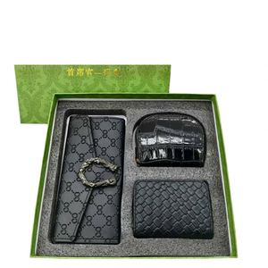 Hot Sale New Three-Piece <b>Gift</b> <b>Set</b> for Woman Birthday Wedding Christmas Long Wallet Accordion Card Holder Full <b>Set</b> Premium - Product Image 5