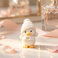 Nouvelles idées : Moule en silicone en forme de canard avec chapeau et cœur, pour bougies parfumées, plâtre et résine DIY fait main