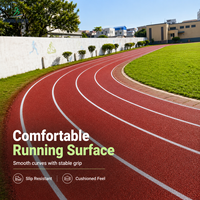 Piste d'athlétisme en caoutchouc EPDM de 13 mm, homologuée IAAF, 400 m, surface antidérapante, absorption des chocs, non toxique, pour le sport