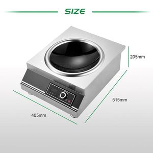 Cuisson commerciale Plaque Premier Taux Cuisinière À Induction En Acier Inoxydable Avec 3500W Grande Puissance - Product Image 3