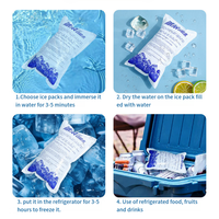 Gel de glace sèche jetable de stockage à froid de 500ml 400ml absorbant de paquet frais de congélateur pour l'expédition de nourriture