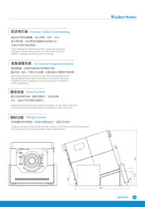T2W-7150T ซักเครื่องขนาดใหญ่อุปกรณ์ซักผ้าเชิงพาณิชย์ระดับมืออาชีพความจุ150กก. - Product Image 3