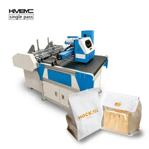 Impresora digital automática de un solo paso, bolsa de compras de gran tamaño, bolsa de papel, máquina de impresión de bolsas de papel Kraft