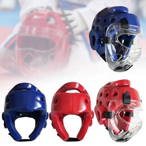 Casque de karaté, équipement de protection de la tête pour le kickboxing, protège-oreilles, protège-tête MMA Taekwondo avec cage - Product Image 2