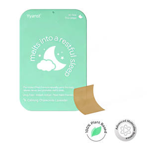 Formule de complément alimentaire végétalien entièrement naturel OEM/ODM pour soutenir la réponse au stress, l'humeur et le sommeil – Bandes orales de mélatonine pour adultes - Product Image 2