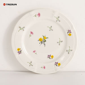 Service de table vintage en porcelaine fine à motif floral, nouveau design, assiettes de présentation pour mariages et anniversaires, ensemble de vaisselle décorative en céramique - Product Image 5