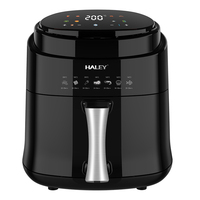 Friteuse à air numérique multifonctionnelle HALEY Silver Crest, four électrique intelligent antiadhésif avec protection contre la surchauffe pour la cuisson
