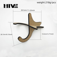 Vente directe de haute qualité ukulélé violon support pliant en bois petite guitare support droit détachable guitare cadre outil