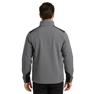 <b>Men's</b> Casual Sports Hooded Bomber <b>Jacket</b> New <b>Corduroy</b> Vintage Spring Plain Dyed FinishedMen's Gray Fleece <b>Jacket</b> With Zipper Clo - Product Image 3