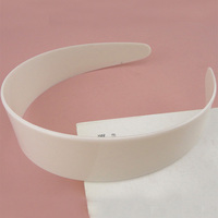 Serre-têtes en plastique blancs larges de 3,8 cm (1,5 pouce) pour accessoires capillaires DIY pour femmes, bases de serre-têtes simples