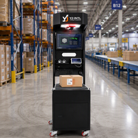 Système DWS compact de dimensionnement, pesage et numérisation pour entrepôt e-commerce, mesure de codes-barres de colis YJ-INTL 3000