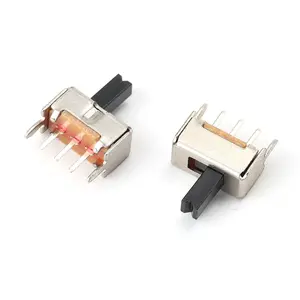 Alta Qualidade Toggle Switches Mini Vertical Slide Switch 3pin 1P2T para Small Power Brinquedos Eletrônicos