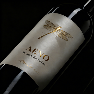 In ấn nhãn chai rượu vang đỏ, rượu whisky, vodka, bia tùy chỉnh, nhãn trước và sau, logo, giấy có vân mờ, nhãn dán ép kim vàng - Product Image 4