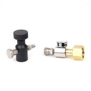Adaptateur de recharge de <span class=keywords><strong>bouteille</strong></span> de CO2 pour soda avec kit de manomètre compatible avec <span class=keywords><strong>SodaStream</strong></span> Fizzy TR21-4 Thread Blue Bottle - Product Image 4