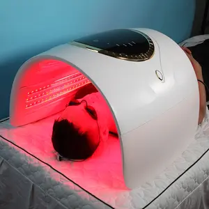 Güzellik kabin kırmızı mavi ışıklı tedavi cihazı işık foton terapi maskesi yüz vücut için led maske biyofotonik işık tedavisi