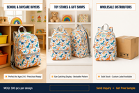 Sac à dos d'école pour enfants personnalisé avec motif de dinosaure de dessin animé, sac d'école maternelle mignon pour tout-petits, sac léger pour garçons, OEM prêt à être expédié