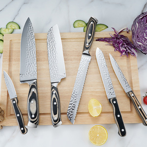 Ensemble de couteaux de cuisine 15 pièces en acier inoxydable 3Cr13 forgé avec bloc de rangement, manche en <span class=keywords><strong>bois</strong></span> coloré, support pour <span class=keywords><strong>ciseaux</strong></span>, <span class=keywords><strong>coffret</strong></span> cadeau pour usage domestique - Product Image 3