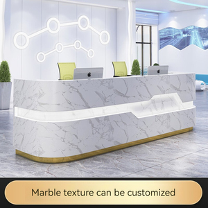 XTQT-20 điều hành văn phòng đồ nội thất bảng đá cẩm thạch văn phòng bàn sang trọng <span class=keywords><strong>L</strong></span> hình bàn tiếp tân quầy <span class=keywords><strong>l</strong></span>ễ tân - Product Image 5