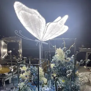 SN-VK088 Wedding walkway hanging Led Light Party Decoration road lead lighting giant led butterfly