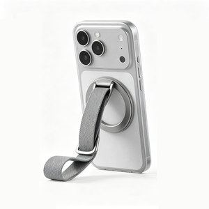 磁気ニットリストストラップ電話リングホルダー 360 回転可能折りたたみ式デスクトップスタンド iPhone Android スマートフォン用 - Product Image 1