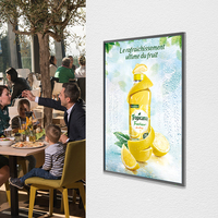 Cadre Ultra étroit 32 43 55 pouces, lecteur d'affichage numérique mural LCD, panneau de menu, affichage numérique et affichages