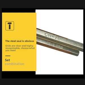 <span class=keywords><strong>Clé</strong></span> hexagonale à double usage en forme de L en acier inoxydable nickelé vente en gros système de mesure métrique <span class=keywords><strong>clé</strong></span> Allen multifonction - Product Image 3