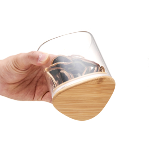 Lọ Đựng Thực Phẩm Bằng Thủy Tinh Trong Suốt Có Nắp Tre Kín Khí Để Đựng Kẹo, Bánh Quy, Gạo, Đường, Bột Mì, Các Loại Hạt - Product Image 3