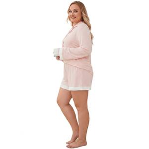 Ensemble de pyjama personnalisé pour femmes, vêtements de nuit doux et respirants, pyjamas de nuit pour femmes, pyjamas grande taille pour femmes - Product Image 2
