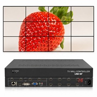 Contrôleur de mur vidéo HDMI VGA DVI USB Splicer 2x3 2x4 3x3 3x4 avec sous-titres volants et rotation à 180 degrés