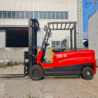 Chariot élévateur électrique durable de 3,5 tonnes, homologué CE ISO, chariot élévateur à énergie nouvelle avec accessoires à vendre