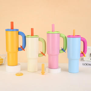 新设计2025不锈钢不倒翁杯双壁真空旅行咖啡40盎司带手柄不倒翁 - Product Image 5