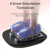 Alat Pijat Kaki dengan Panas dan Kompresi, Pijat Shiatsu Deep Kneading untuk Plantar Fasciitis, Remote Control, Berbagai Mode